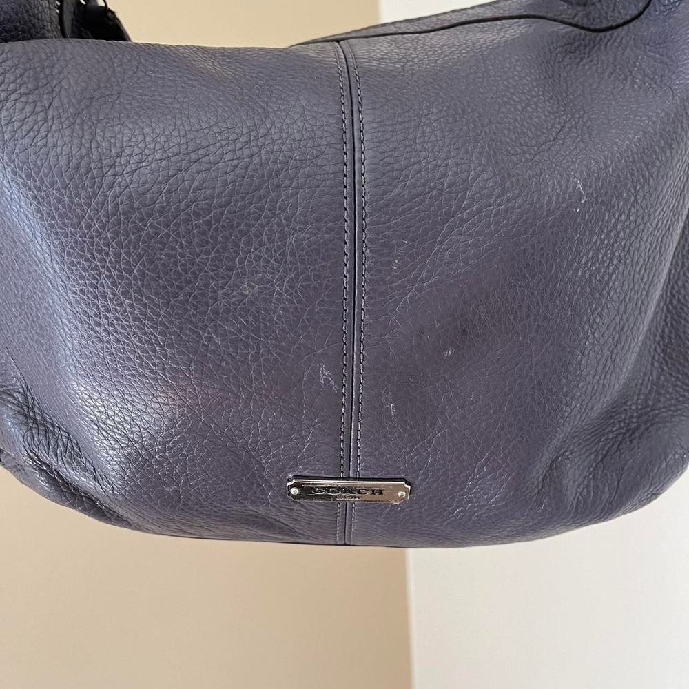 Y2K 2000s Coach Avery Pebbled Leather Hobo Shoulder Bag / Handbag - Picture 3 of 7